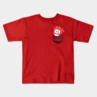 Red Puffle Kids T-Shirt